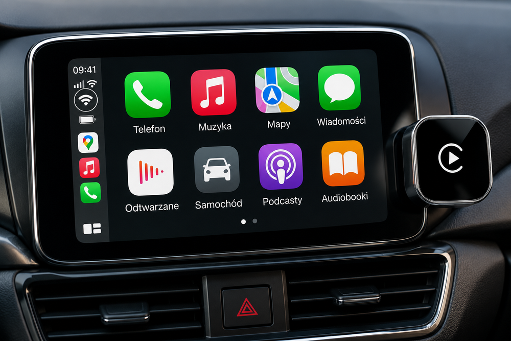 Bezprzewodowe CarPlay i Android Auto